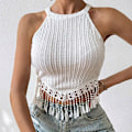 Miniatyrbillede 4 af 6: Elegant Tassel Vest - Stilfuld & Chic XL