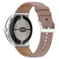Miniatyrbild 4 av 5: Klockarmband i Äkta Läder 20 mm för Google Pixel Watch 1/2 Mörkrosa