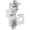 Miniatyrbild 3 av 4: Keystone-modul RJ45 CAT 6A, STP, slim-line