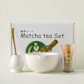 Miniatyrbillede 1 af 6: Matcha Broom Set SQ Jump Knife Glossy White 4-Piece Set