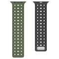 Miniatyrbillede 2 af 7: Åndbar magnetrem til Apple Watch Series 1-9 generationer 42/44/45 mm græs farve