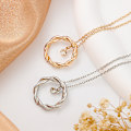 Miniatyrbild 3 av 3: Twisted Drop Pendant Halsband Silver