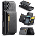 Miniatyrbillede 9 af 11: Magnetisk pung-cover til iPhone 16 Plus - Sort