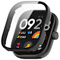 Miniatyrbillede 1 af 6: Etui med indbygget skærmbeskytter til Redmi Watch 5 Sort