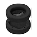 Miniatyrbild 3 av 3: Utbytesöronkuddar för JBL LIVE 650BTNC, svart issilkesmaterial, 2-pack