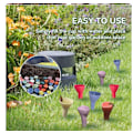 Miniatyrbild 5 av 10: Bi-vattenfontän i hartsblomma (set om 2) Flerfärgad