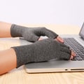 Miniatyrbillede 4 af 4: Fingerløse kompressionshandsker 1 par Sort XL
