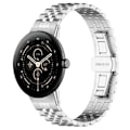 Miniatyrbillede 1 af 9: Google Pixel Watch3 45 mm rem i rustfrit stål Sølv