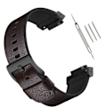 Miniatyrbild 2 av 3: Klockarmband i äkta läder för Casio G-SHOCK DW-5600/GWB5600/GA-2100 Kaffe+svart