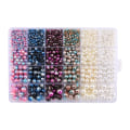 Miniatyrbillede 1 af 5: DIY smykketilbehør sæt 24 gitter symfoniimiterede perler MultiColor