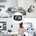 Miniatyrbillede 5 af 5: INF Digitalt vækkeur med spejlglas Sort