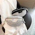 Miniatyrbild 7 av 8: PU-läder Crossbody-väska för kvinnor Silver