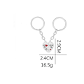 Miniatyrbild 4 av 4: Vänskapsnyckelring för systrar 2-pack Silver