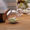 Miniatyrbild 4 av 9: Set med 5 fyllbara prydnadsbollar i klar plast - perfekt för DIY-hantverk M