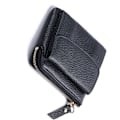 Miniatyrbillede 3 af 4: Blocking Slim Wallet til mænd, ægte læder minimalistisk tegnebog Kvinders Sort