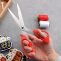 Miniatyrbillede 4 af 4: Husholdningssaks - Skarp og Effektiv Rød