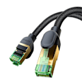 Miniatyrbillede 7 af 10: Flettet netværkskabel kat.8 Baseus Ethernet RJ45, 40Gbps, 8m (sort)