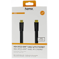Miniatyrbild 2 av 2: HAMA Kabel HDMI Ethernet Platt Svart 3m