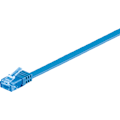 Miniatyrbild 7 av 7: CAT 6A platt patchkabel, U/UTP, blå
