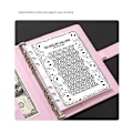 Miniatyrbild 4 av 5: Pengar Spara Utmaningar Binder Rosa