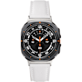 Miniatyrbild 1 av 2: Armband i äkta Läder för Samsung Watch 7 Ultra (47mm) - Vit