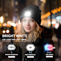 Pikkukuva 7 / 10: LED-pipo Bluetooth-kuulokkeilla - Yksi valo Musta