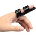 Miniatyrbillede 1 af 5: INF Fingerstøtte / fingerskinne med velcro Sort