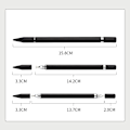 Miniatyrbild 9 av 11: 2 i 1 Stylus penna med skrivfunktion svart