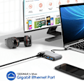 Miniatyrbillede 5 af 7: 6-i-1 USB-C Hub med HDMI, RJ45 og USB 3.0