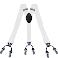 Miniatyrbillede 2 af 2: Seler med 6 clips Hvid