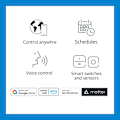 Miniatyrbild 7 av 9: WiFi Smart LED GU10 50W 345lm Varm-kallvit 1-pack