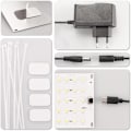 Pikkukuva 3 / 7: LED-kasvivalopaneeli EU-sovittimella