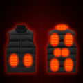Miniatyrbillede 2 af 2: Vintervarmevest 9 varmezoner dual control Sort 4XL