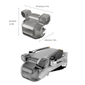 Miniatyrbild 5 av 5: Mini 3 Gimbal Protector – Linsskydd Dammtät lock för DJI Mini 3 Drone – Transparent Svart