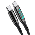 Pikkukuva 2 / 5: USB-C–USB-C-kaapeli BlitzWolf BW-TC23, näytöllä, 100 W, 1,8 m (musta)