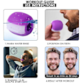 Miniatyrbild 4 av 7: Jawline exerciser käktränare silikon Lila