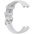 Miniatyrbild 4 av 4: Mjukt silikonarmband för Huawei Band 10/9/8 (metallspänne) Grå