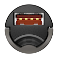 Miniatyrbild 8 av 11: Baseus Tiny Star Mini Quick Charge Billaddare USB Port 30W Grå