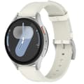 Aito nahkaranneke Samsung Watch 4 5 6 7 -kellolle White White