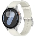 Miniatyrbild 1 av 4: Armband i äkta Läder för Samsung Watch 4 5 6 7 Vit