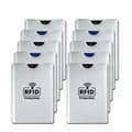 Kortfodral med RFID-Blockering, 10-pack Silver Silver