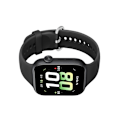 Miniatyrbillede 3 af 3: Silikonerem med sølvspænde til smartwatches Sort