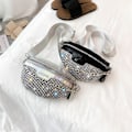 Miniatyrbild 5 av 8: PU-läder Crossbody-väska för kvinnor Silver