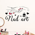 Miniatyrbild 6 av 7: Dekorativ väggdekal för sminkstudio