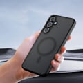 Miniatyrbillede 1 af 6: Mat sort magnetisk telefoncover til Samsung Galaxy A-serien Model 12