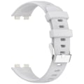 Miniatyrbild 3 av 4: Mjukt silikonarmband för Huawei Band 10/9/8 (metallspänne) Grå