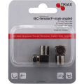 Miniatyrbild 1 av 3: TRIAX IEC Hona Till F-Hane Vinklad 2pack