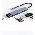 Pikkukuva 3 / 7: INF 8 in 1 Type C Hub Dock -sovitin Harmaa