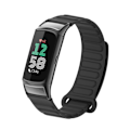 Miniatyrbillede 3 af 6: Magnetisk silikonearmbånd til Fitbit Charge 5 med metalhoved Sort