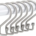 Miniatyrbild 1 av 5: S-formade hängkrokar duschdraperikrokar 12-pack, Duschdraperitillbehör Silver
